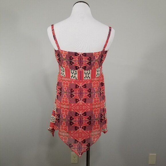 NEW  W Work To Weekend Hippie Boho Top Sz 10 Sleeveless Babydoll Chemise Blouse - Picture 5 of 13